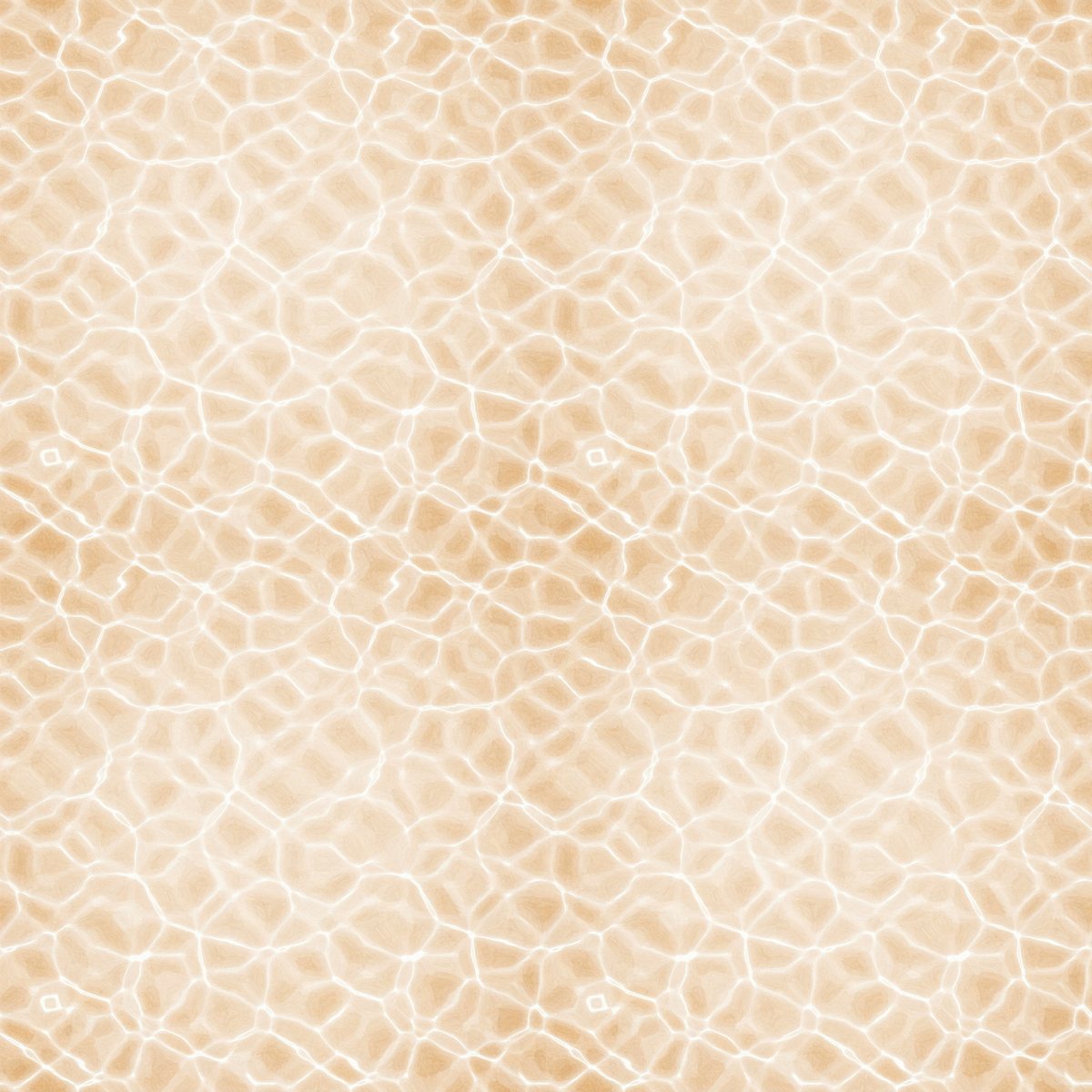 Water caustics pattern in sand and honey gold, repeated two by two to test the tile